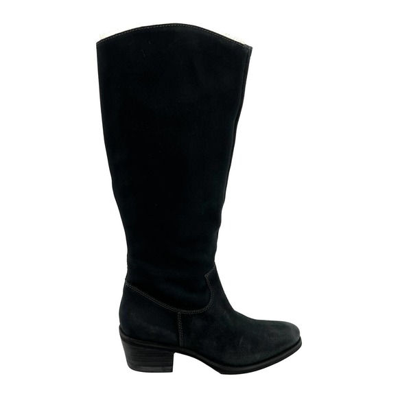 Matisse Gunslinger Blue Suede Block Heel Boots Size 7.5M EUC - Picture 8 of 15